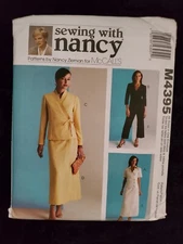 McCall's M4395 Sewing With Nancy Tops Skirt Pants All Sizes Uncut Sewing Pattern