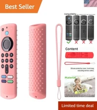 Lightweight Silicone Remote Protective Cover with Lanyard for Fire TV Stick