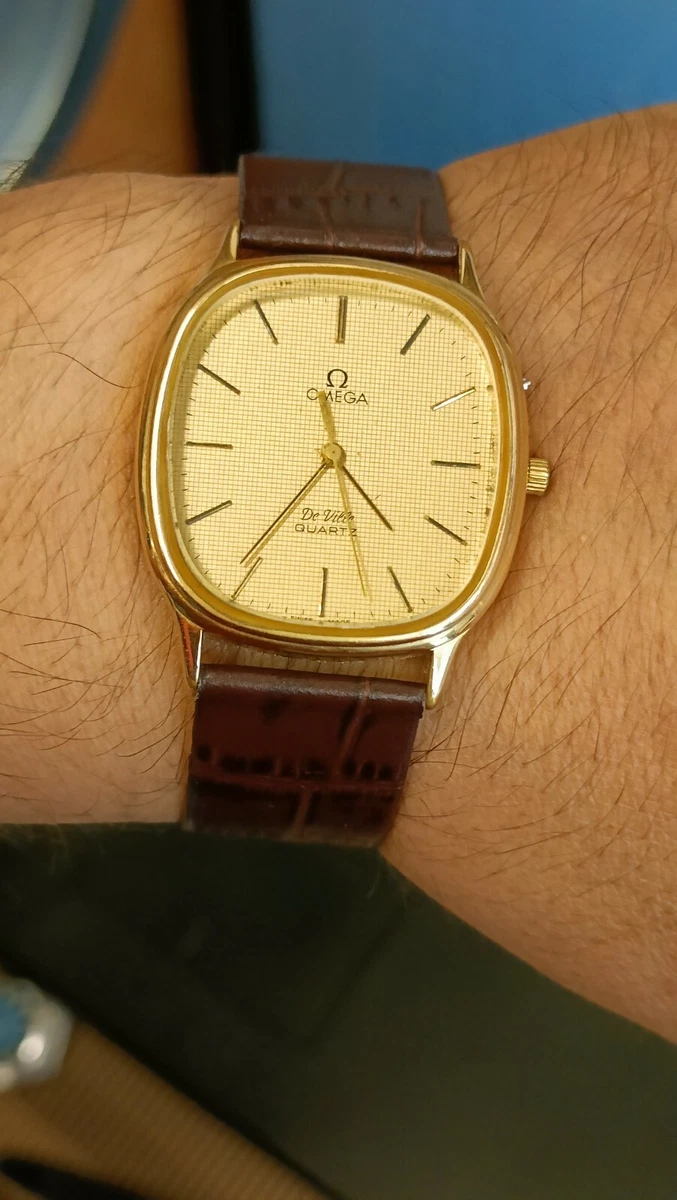 Authentic Omega De Ville Quartz Men's Swiss Tank 1336