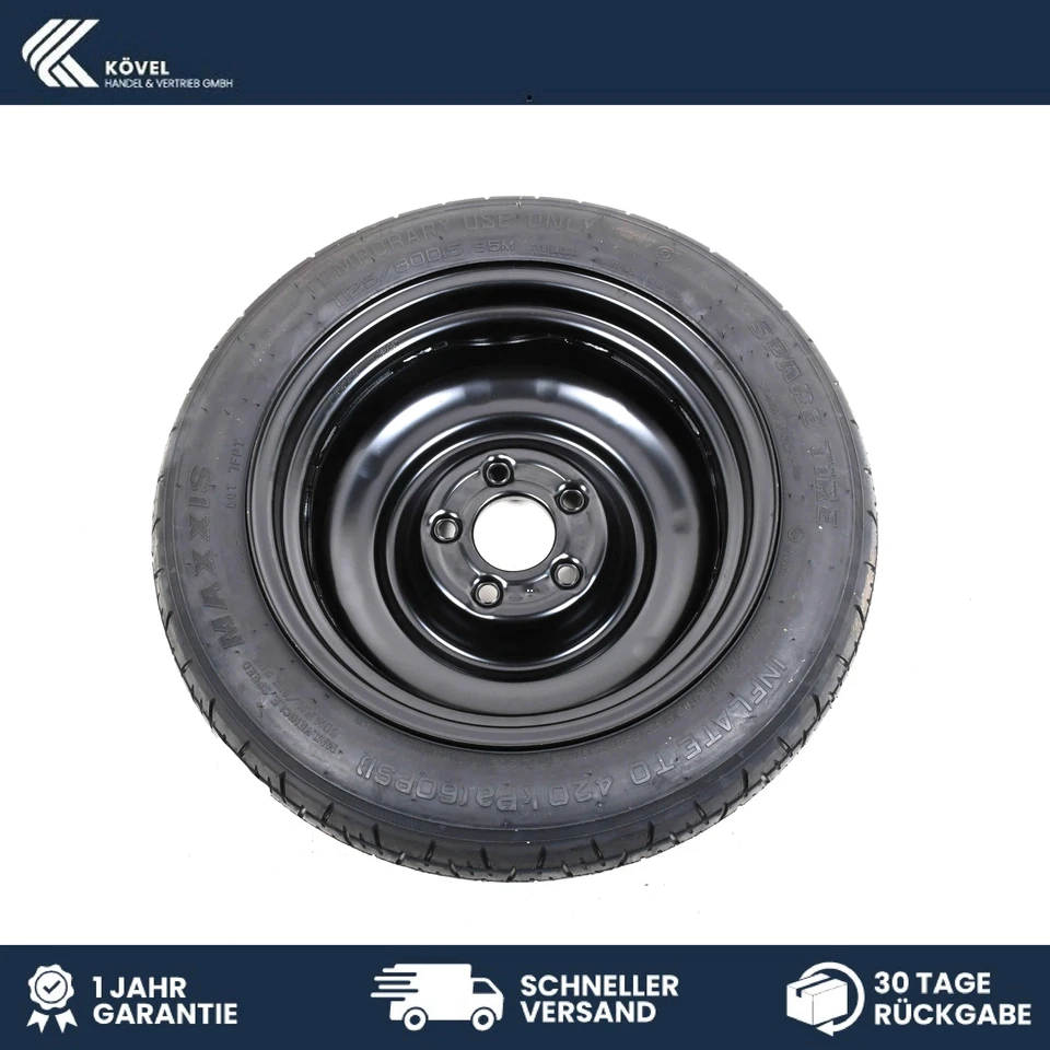 Ersatzrad Reserverad Hyundai i30 III PD 125/80R15 95M 4Jx15 ET 30 529101H900 - Bild 4 von 4