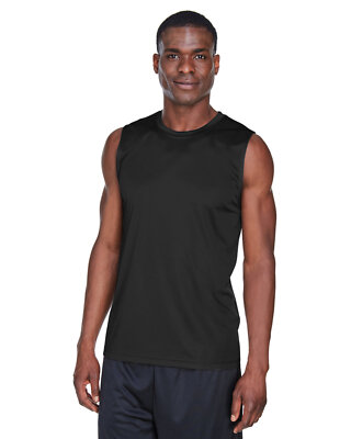 5 Pack Of Team 365 TT11M Mens Sleeveless T Shirt Zone Performance Muscle T-Shirt