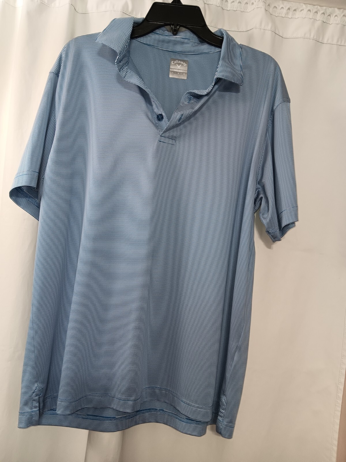 Callaway V Golf Polo Shirt Men Large Short Sleeve Lightweight Opti•Dri V Logo