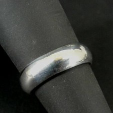 Ring Silver wider Sleek Smooth Simple Band Sterling 925 Size 6.5 RIng Band