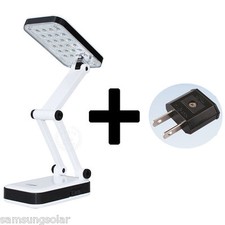 New 24 LED Foldable Rechargeable Super Bright LED Desk Table Light Reading Lamp