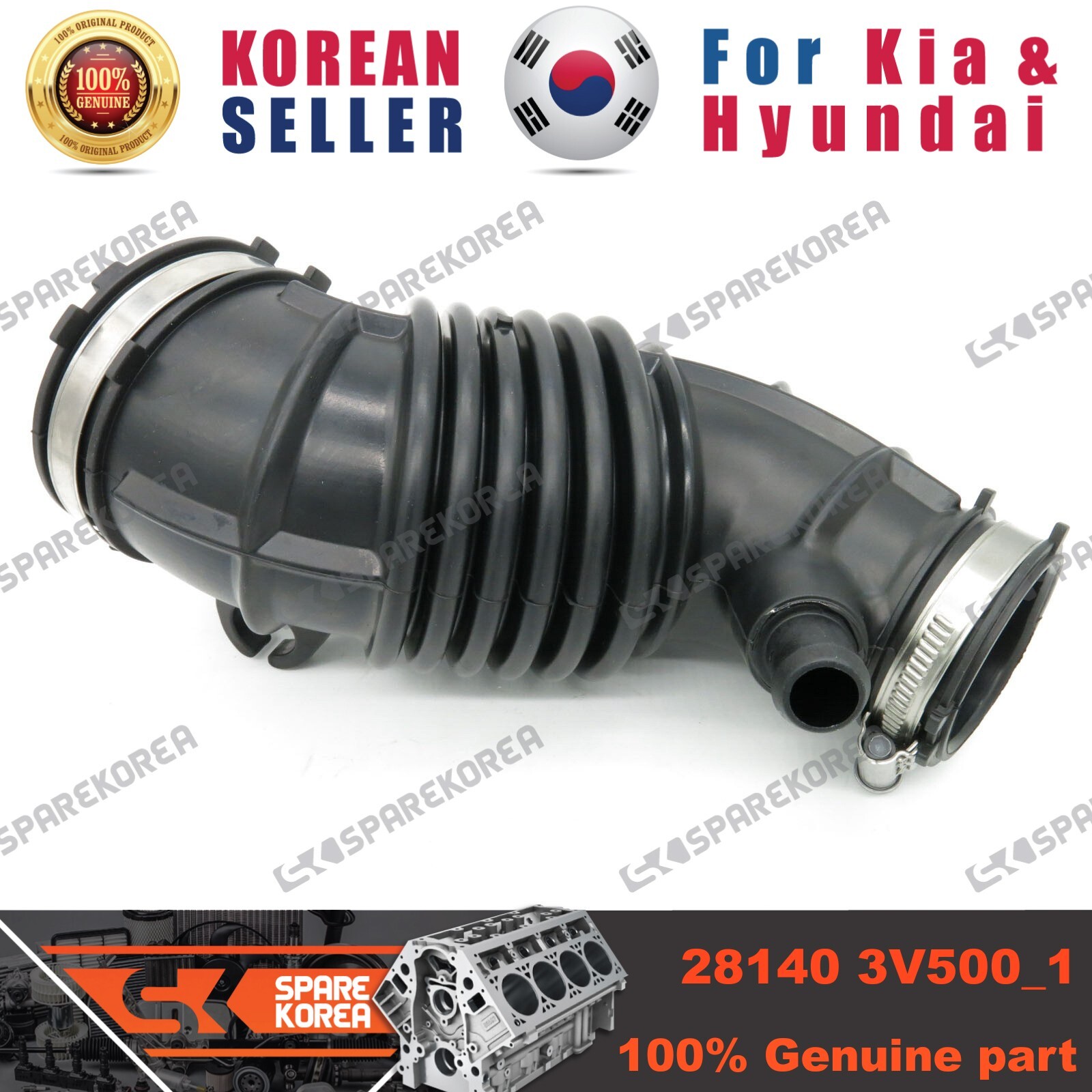 Genuine/OEM 281403V500 HOSE ASSY-AIR INTAKE for Hyundai Grandeur 