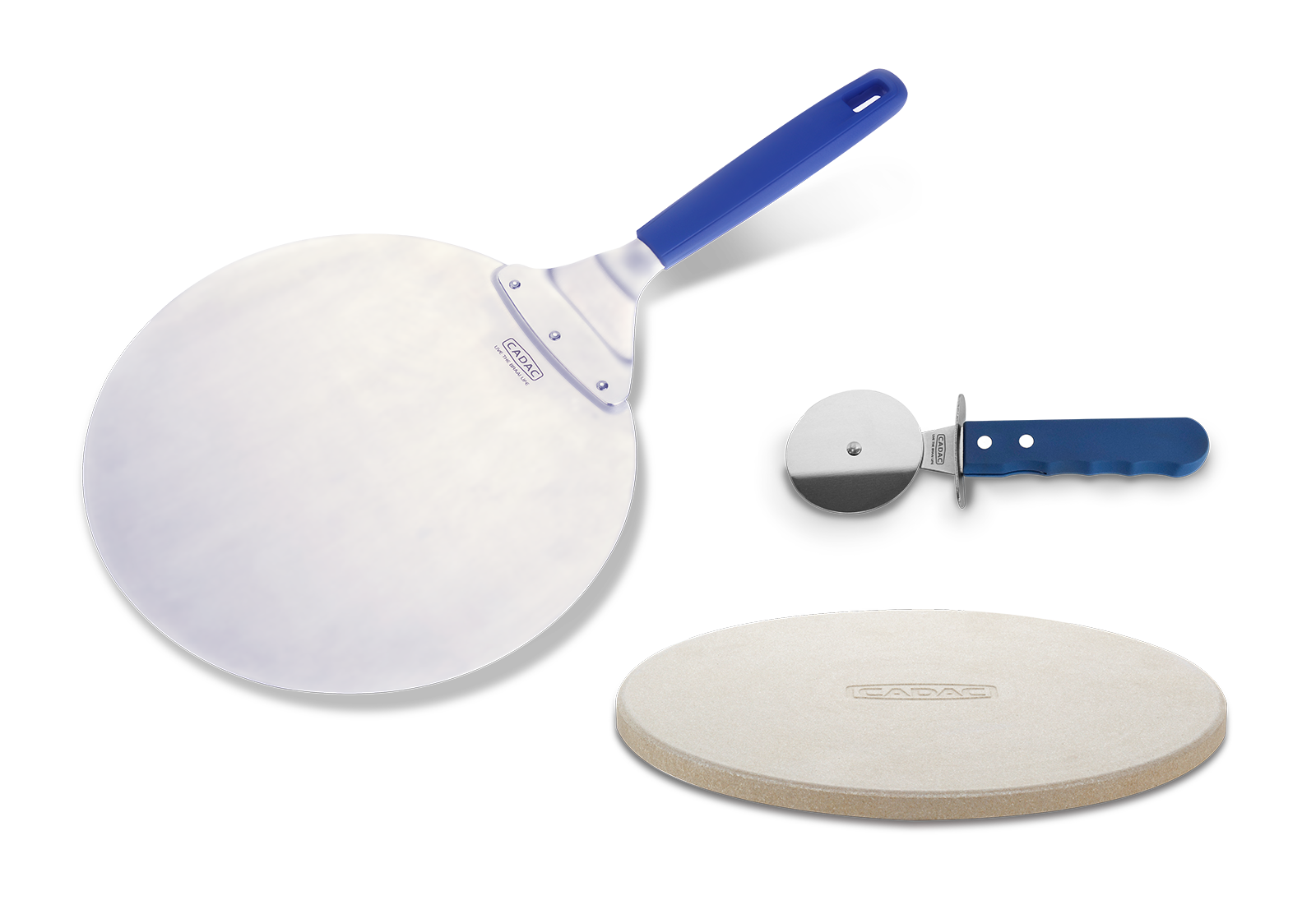 Cadac Pizza Set Pizzaschneider Pizzaheber Pizzastein rostfreier Stahl