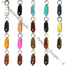 Portachiavi Pelle Uomo Donna Auto Personalizzato Vero Cuoio Made In Italy Moto