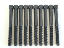 1/4-20 x 2-3/4" SOCKET HEAD CAP SCREWS BOLTS BLACK PARTIAL THREAD 10 PIECES