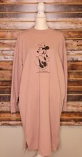 Disney x Uniqlo Womens Minnie Mouse Midi Sweatshirt Dress XL