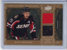 2009-10 Artifacts Treasured Swatches #TS-DH Dany Heatley Ottawa Senators 62/199