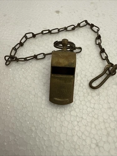 WW1 WW2 Official Military Brass Whistle US Army