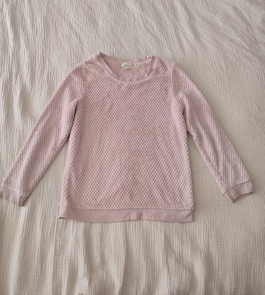 Women Love To Lounge Sweater Pink Polyester M