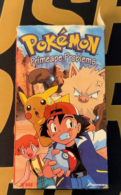 Pokemon Primeape Problems VHS 1999 Pioneer Anime Tape Tested