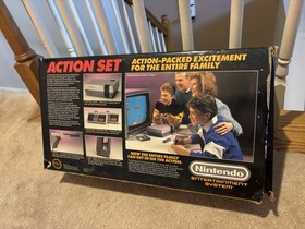 Nintendo NES Action Set System Console Empty BOX ONLY --**NO STYROFOAM**