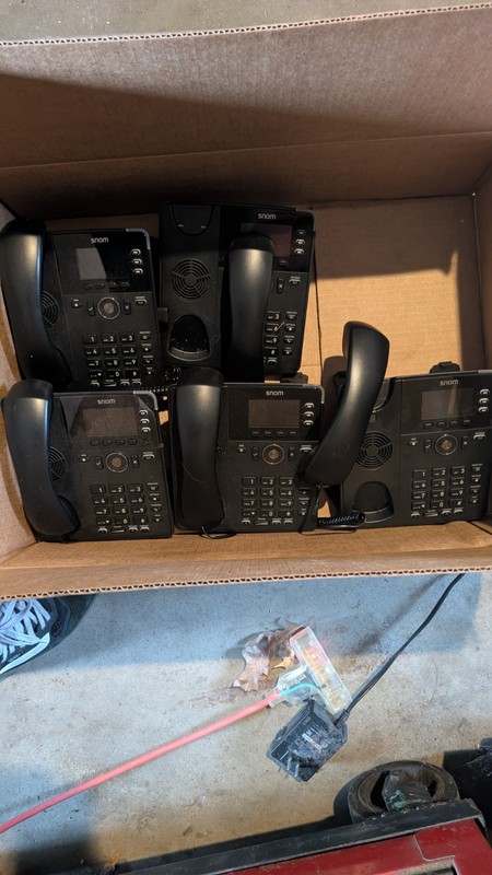 Snom D717 Business Office Desk Phones Lot of 9