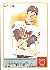 Joe Mauer 2011 Topps Allen & Ginter #350 Minnesota Twins
