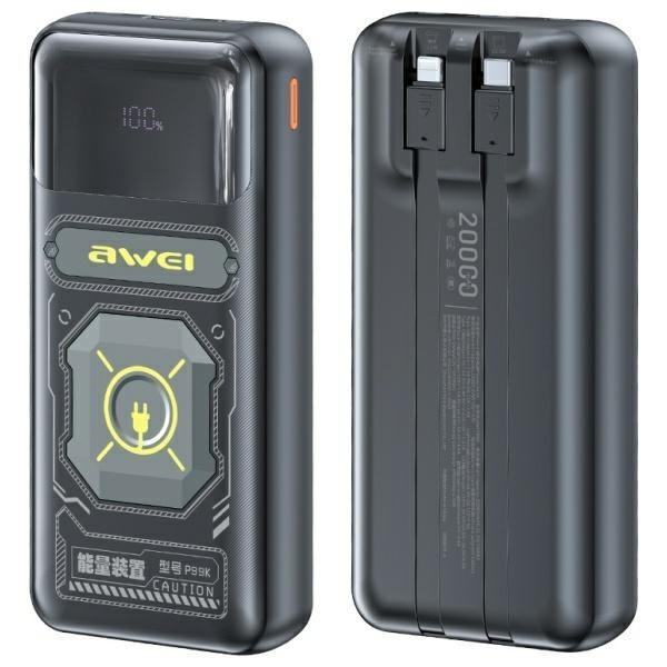 Powerbank P99K 22,5W 20000Mah Black Awei-image