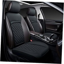 Front Car Seat Covers for Dodge,Leather Waterproof Seat front seat cover Black