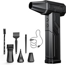 Electric air Duster - 250000RPM Brushless 3 Speeds Turbo Fan JetFan, 10000mAh...