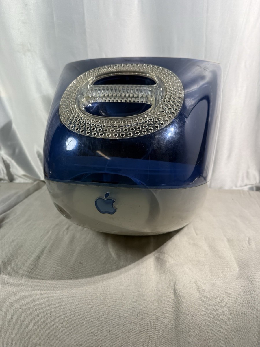 Apple iMac G3 Blue CRT Powers On Boots Mac OS X 10.1 AS-IS Vintage