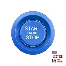 Push Start Stop Button Cover Compatible with for XT4/CT5/XT6/Blazer Blue