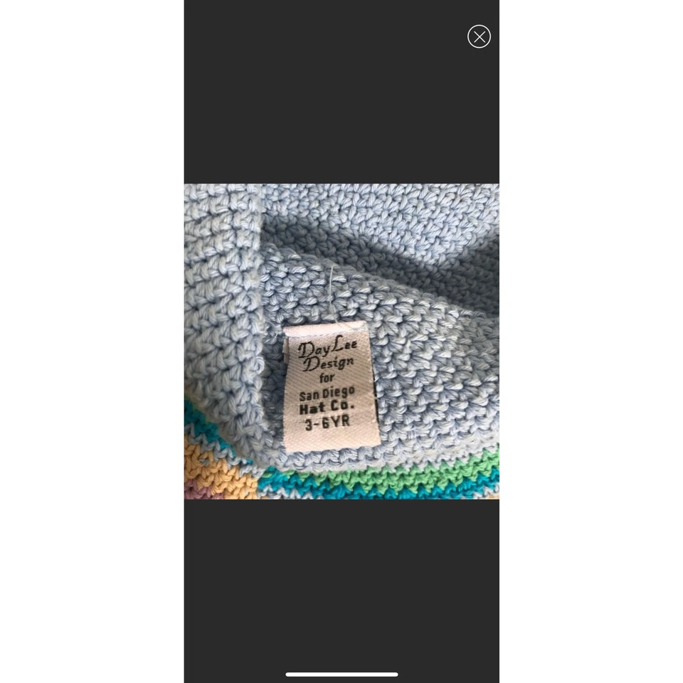 Daylee Designs Crotchet Sirena Sombrero 3-6 años Foto 3 de 4