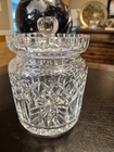 Vtg Waterford Crystal Lismore Biscuit Barrel Canister Candy Cookie Jar w/ Lid