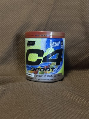 C4 Sport Pre-Workout Hawaiian Punch - Fruit Juicy Red - 20 Serv - Size: 8.9 oz 