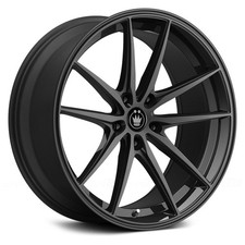 Konig Oversteer Wheels 19x8.5 45 5x114.3 73.1 Black Rims Set Of 4
