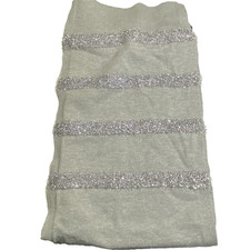 Elegant Festive Women's Scarf with Sparkles 77in x 9 1/2 in Polyester Silver