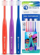 Oral Care Kids Toothbrush with Soft Bristles and Round Head, for a Child
