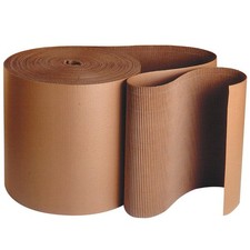 Box USA Corrugated Cardboard Roll, 9" x 250', Single Face, A-Flute, 9", Kraft