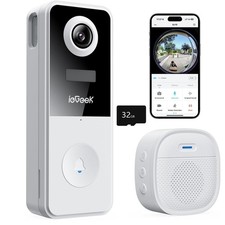 ieGeek Doorbell Camera Wireless, No Monthly Fee,WiFi Video Doorbell,SD Card,UK