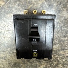NEW Circuit Breaker Square D QOB350 50 Amp 3 Pole 240V 10kA Bolt On