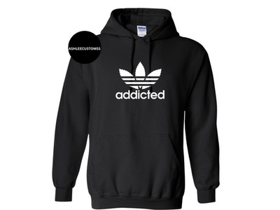 Addicted Custom Pullover Hoodie Brand New
