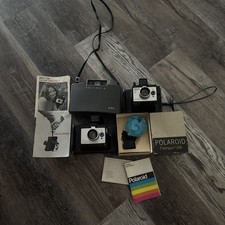 Lot Of Vintage Polaroid Cameras Accessories 62