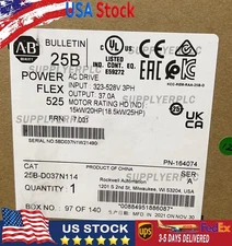 New AB 25B-D037N114 SER A PowerFlex 525 18.5kW 25Hp AC Drive 25BD037N114
