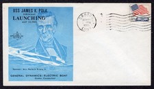 1985 Franklin Class Sub USS James K. Polk (SSBN-645)  Launched TF915