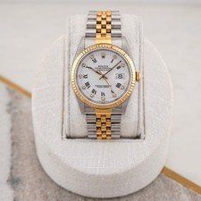 Rolex Datejust 16233 Buckley Diamond White 36mm Two Tone Jubilee Papers Serviced