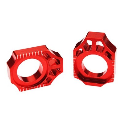 SCAR Achsblock AXLE BLOCK KAW/SUZ RED rot eloxiert