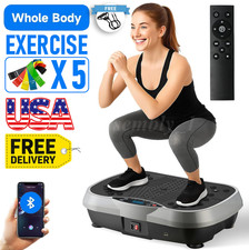 NEW Vibration Plate Exercise Machine Vibrate Platform Whole Body Workout Fitness