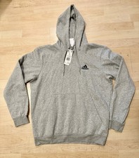 NEW Adidas Men's Essential Fleece Hoodie Feelcozy Sweatshirt H12213 Size Large