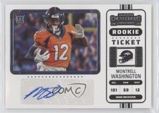 2022 Panini Contenders Rookie Ticket Variation Montrell Washington Auto 0h28