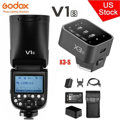 GODOX V1-S 76W 2.4G TTL HSS 1/8000s Flash Speedlite+X3-S Trigger for Sony Camera
