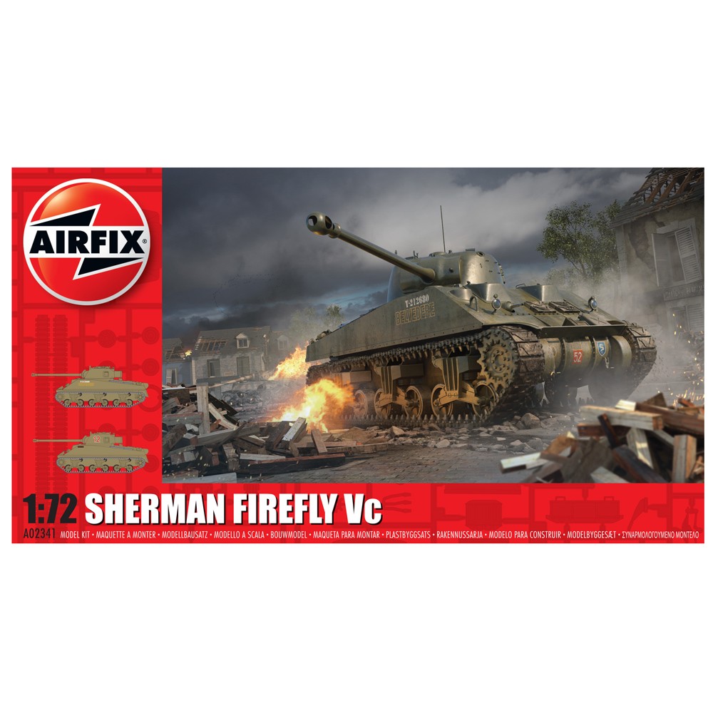 Airfix Sherman Firefly Vc Tank Plastic Model Kit A02341 WW2 Era Scale 1:72
