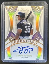 2025 Panini Flawless Frank Thomas Legendary Signatures Gold Auto #/10 White Sox