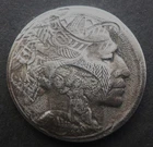 HOBO NICKEL/LOVE TOKEN  "BUFFALO FERN FACE by PAUL BISHOP"  FREE SHIPPING!