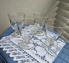 Footed Rocks Glasses Set Of Four - 7 oz 