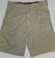 Wrangler tan Mens cargo shorts Size 36" cargo summer Spandex Stretch 6 Pocket