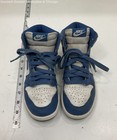 Nike Boys Shoes Air Jordan 1 Retro High OG True Blue White Grey Leather — photo 1